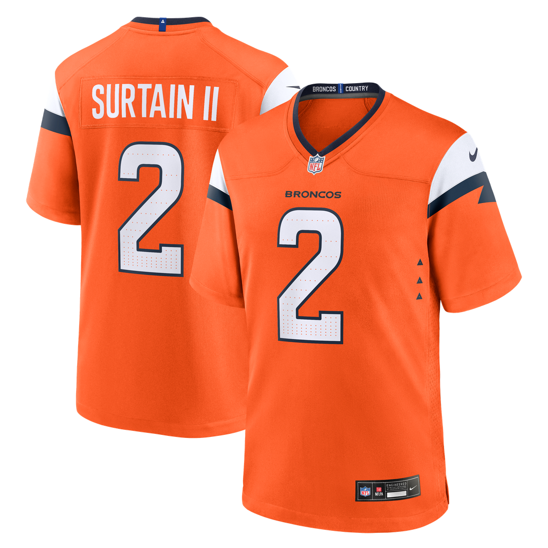 Denver Broncos Patrick Surtain II Nike Orange Game Jersey product image 1