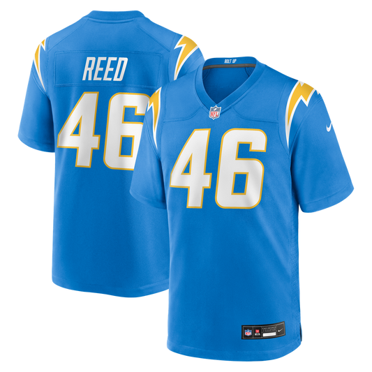 Los Angeles Chargers Nikko Reed Nike Powder Blue Game Jersey product image 1