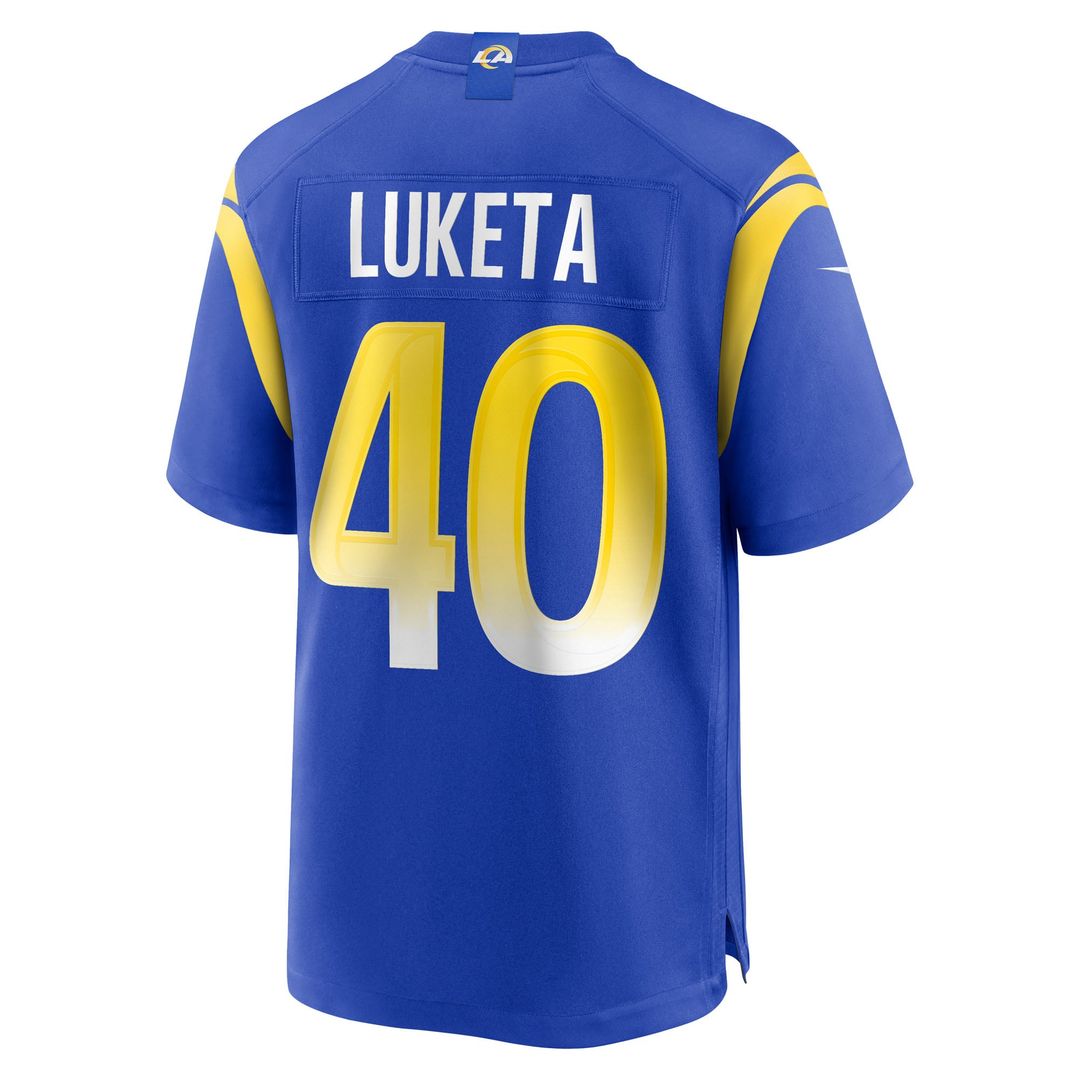 Los Angeles Rams Jesse Luketa Nike Royal Game Jersey product image 3
