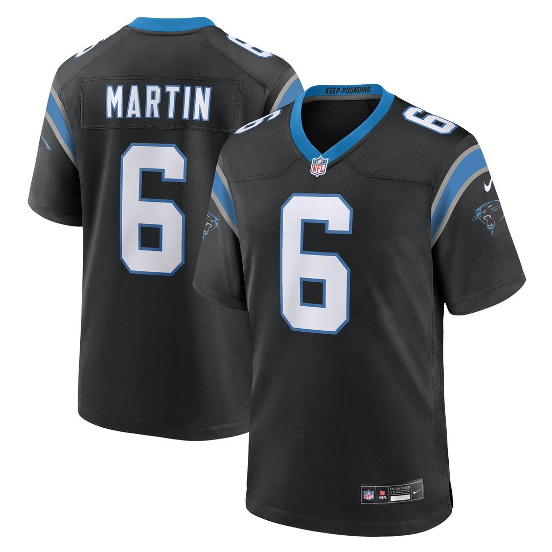 Carolina Panthers Sam Martin Nike Black Game Jersey product image 1