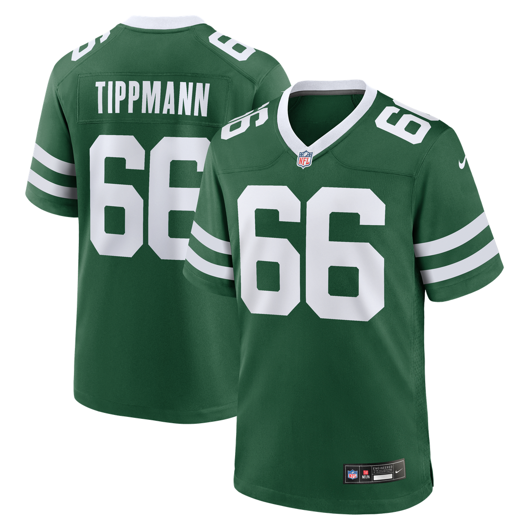 New York Jets Joe Tippmann Nike Legacy Green Game Jersey product image 1