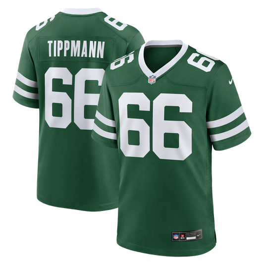 New York Jets Joe Tippmann Nike Legacy Green Game Jersey product image 1