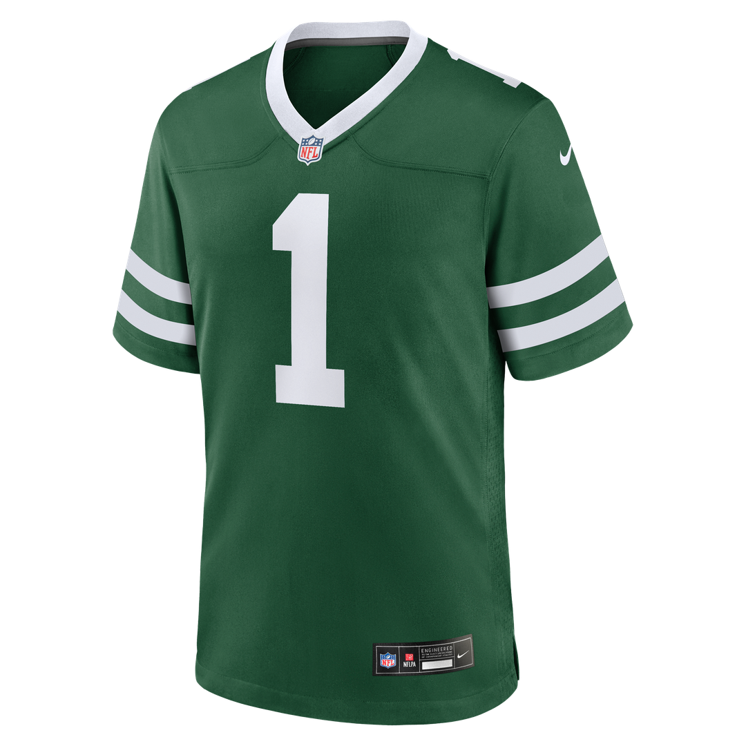 New York Jets Nike Legacy Green #1 Dad Game Jersey product image 2