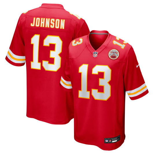Kansas City Chiefs Nazeeh Johnson Nike Red Game Jersey product image 1