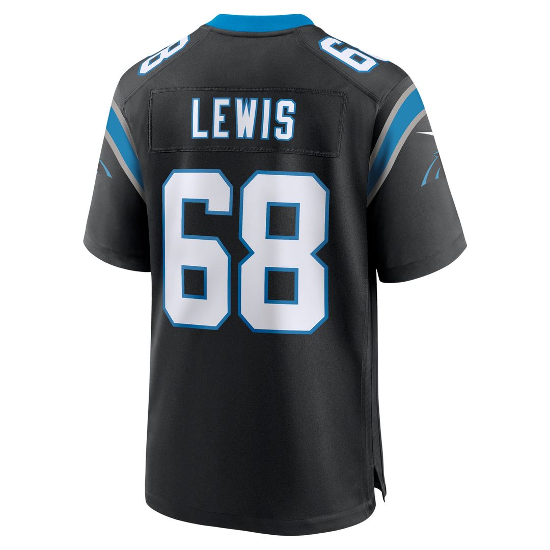 Carolina Panthers Damien Lewis Nike Black Game Jersey product image 3