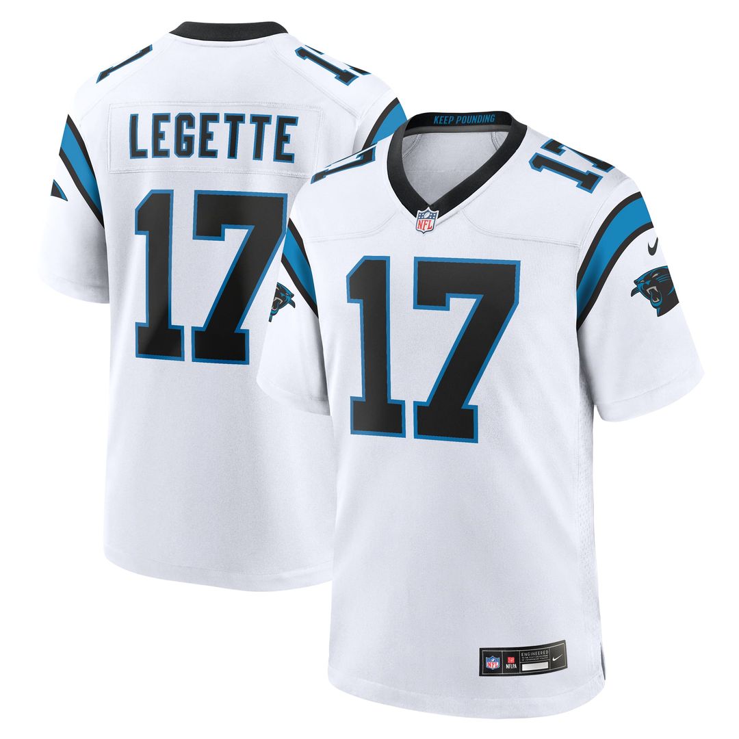 Carolina Panthers Xavier Legette Nike White Game Jersey product image 1
