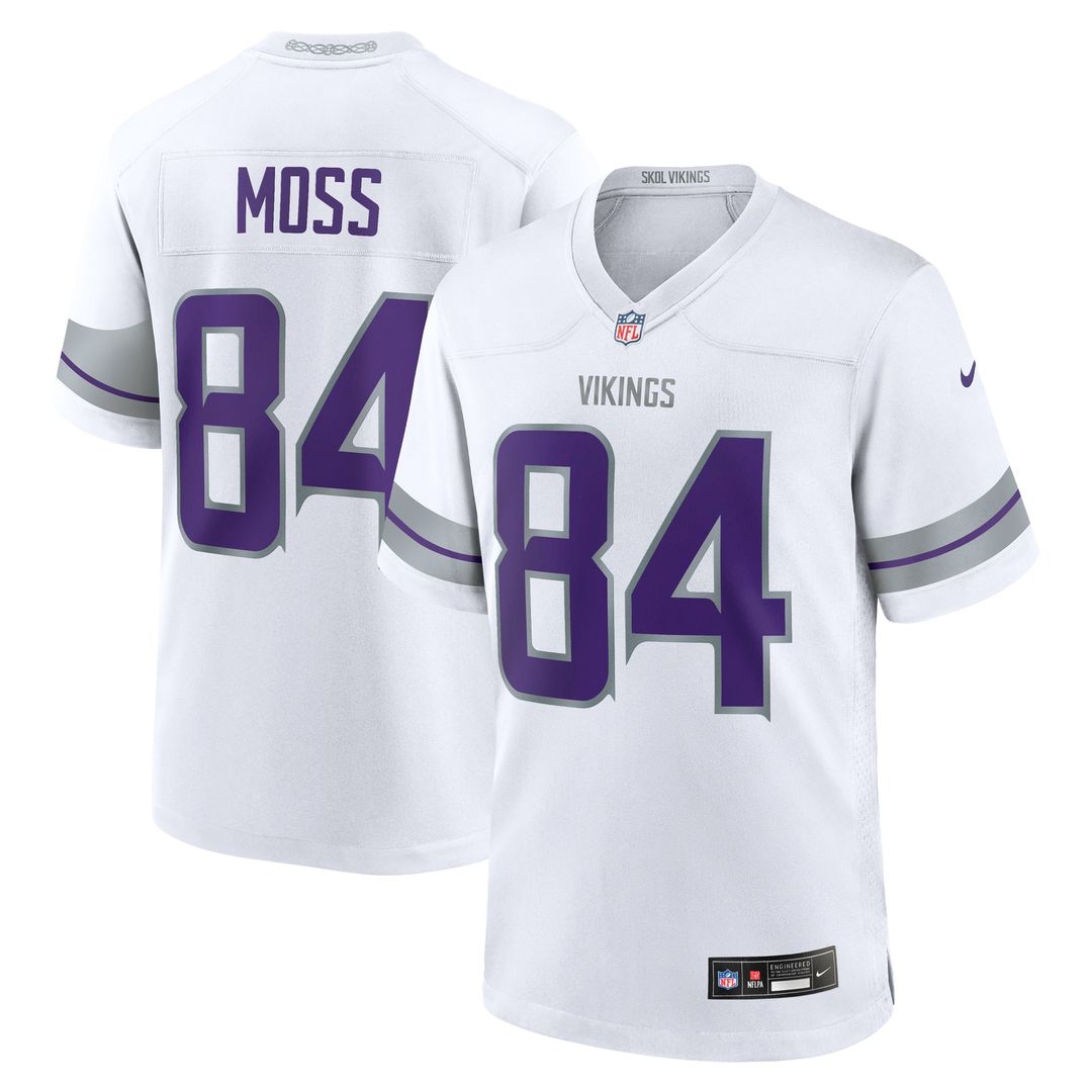 Minnesota Vikings Randy Moss Nike White Alternate Retired product image 1