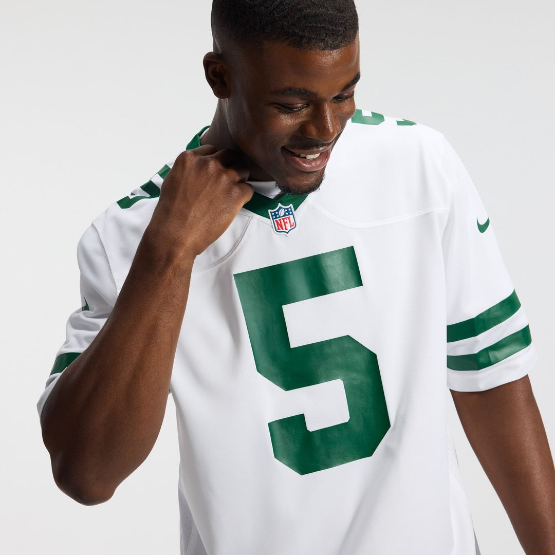 New York Jets Garrett Wilson Nike Legacy White Game Jersey product image 10