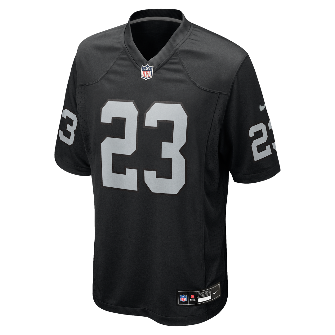 Las Vegas Raiders Dylan Laube Nike Black Game Jersey product image 2