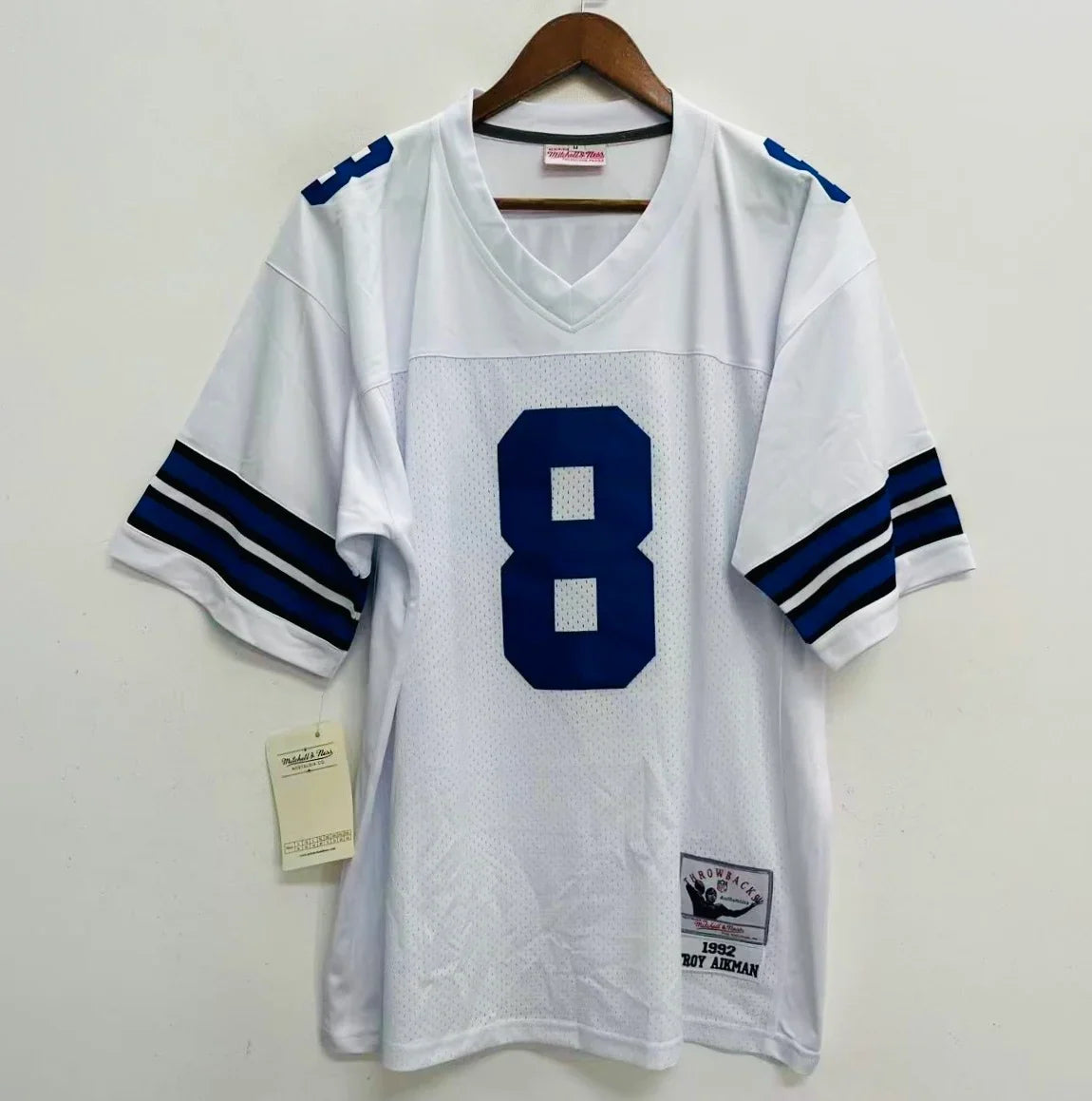 Troy Aikman YOUTH KIDS Dallas Cowboys Official NFL Mitchell & Ness Jersey product image 2, provided for visual reference and