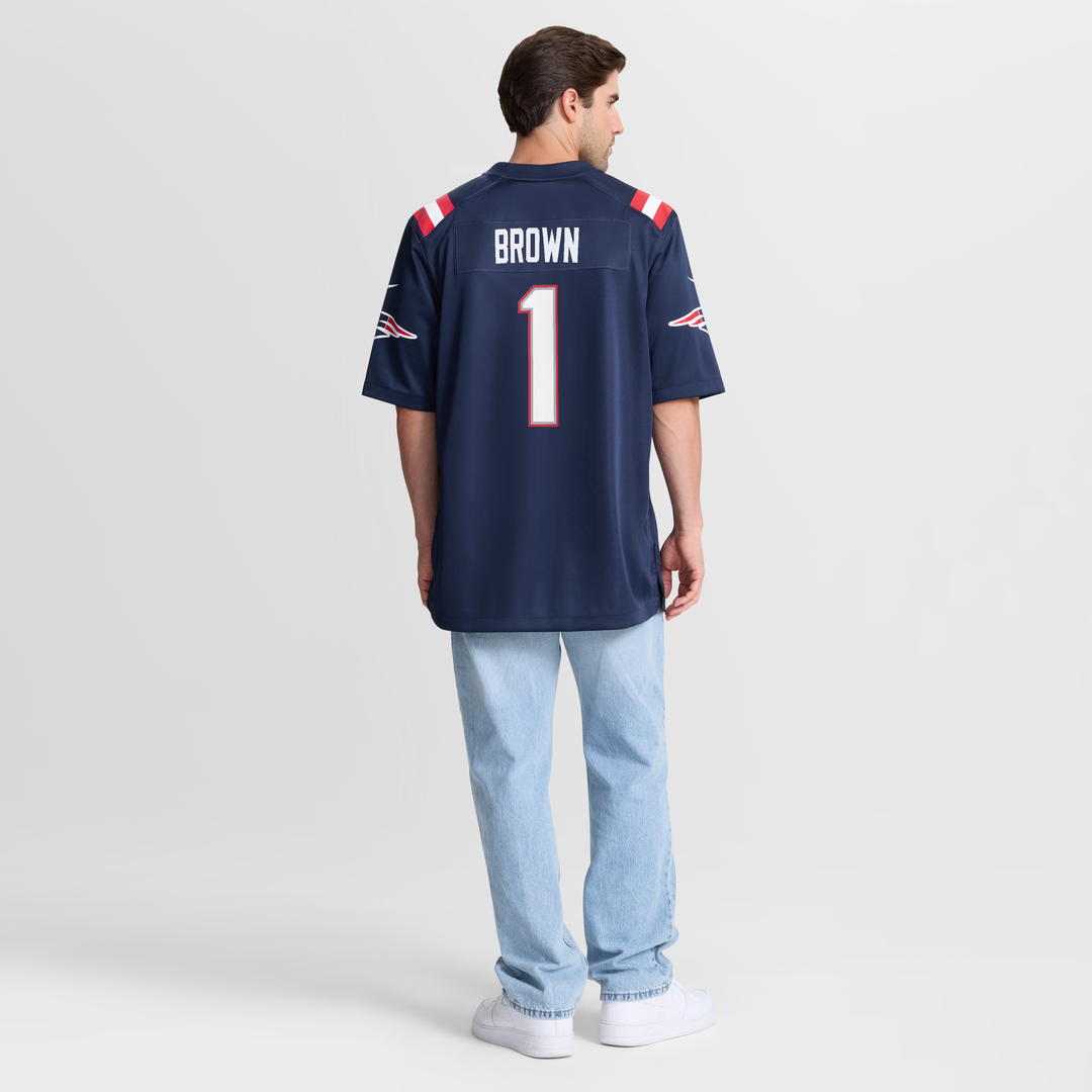 New England Patriots A.J. Brown Nike Navy Game Jersey product image 11