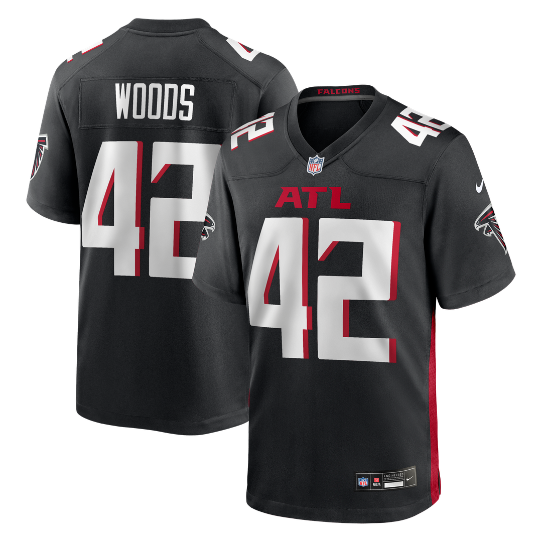 Atlanta Falcons Josh Woods Nike Black Game Jersey product image 1