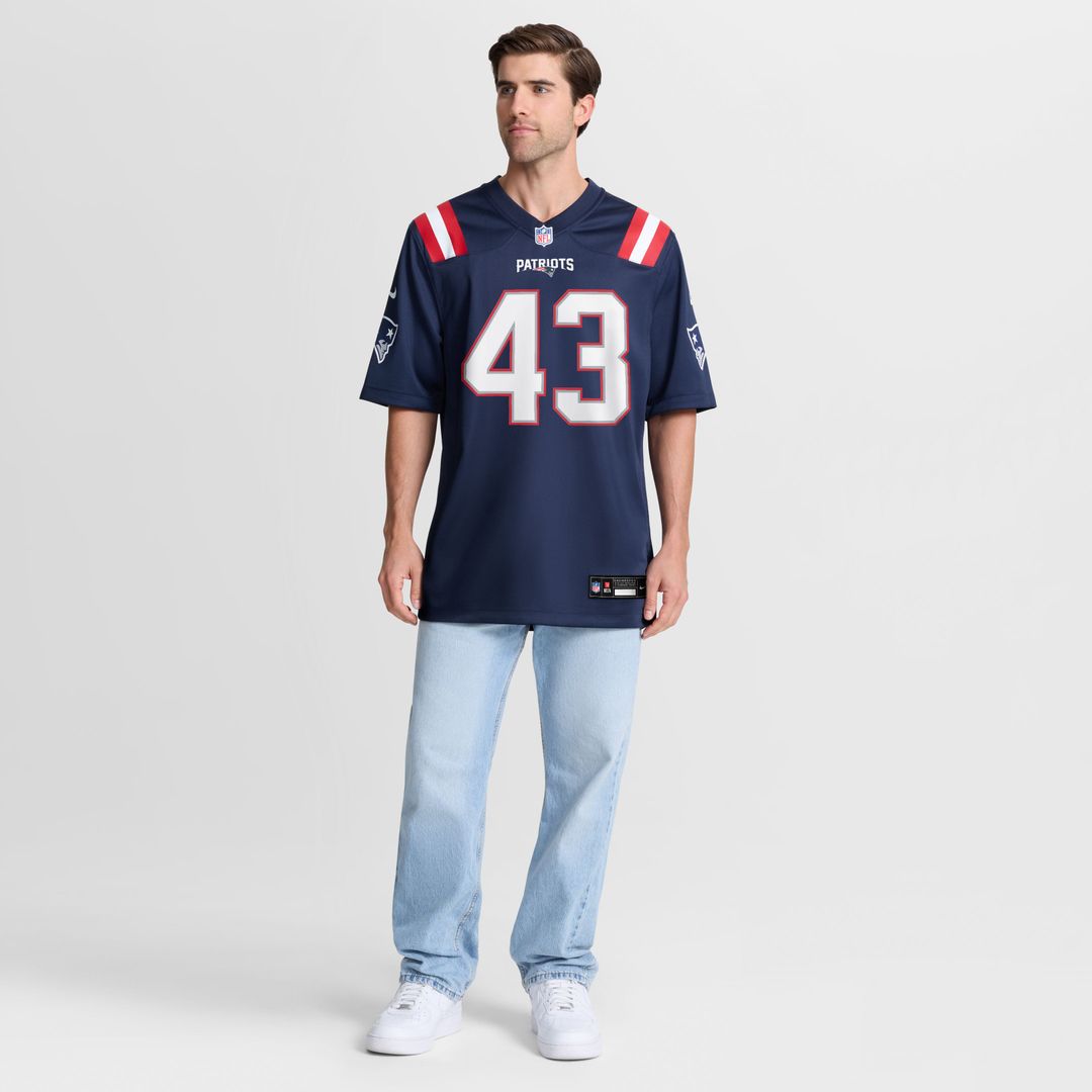 New England Patriots Bradyn Swinson Nike Navy Game Jersey product image 2