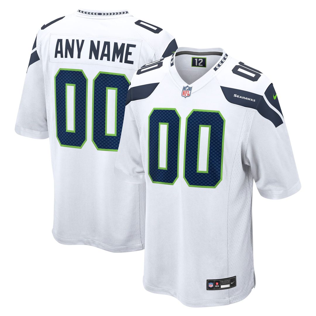 Seattle Seahawks Nike White Custom Jersey product image 1