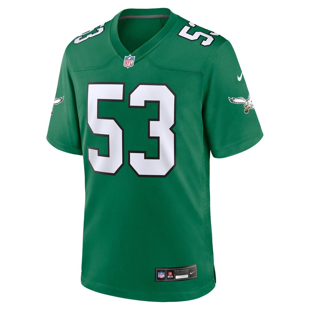 Philadelphia Eagles Zack Baun Nike Kelly Green Alternate product image 2