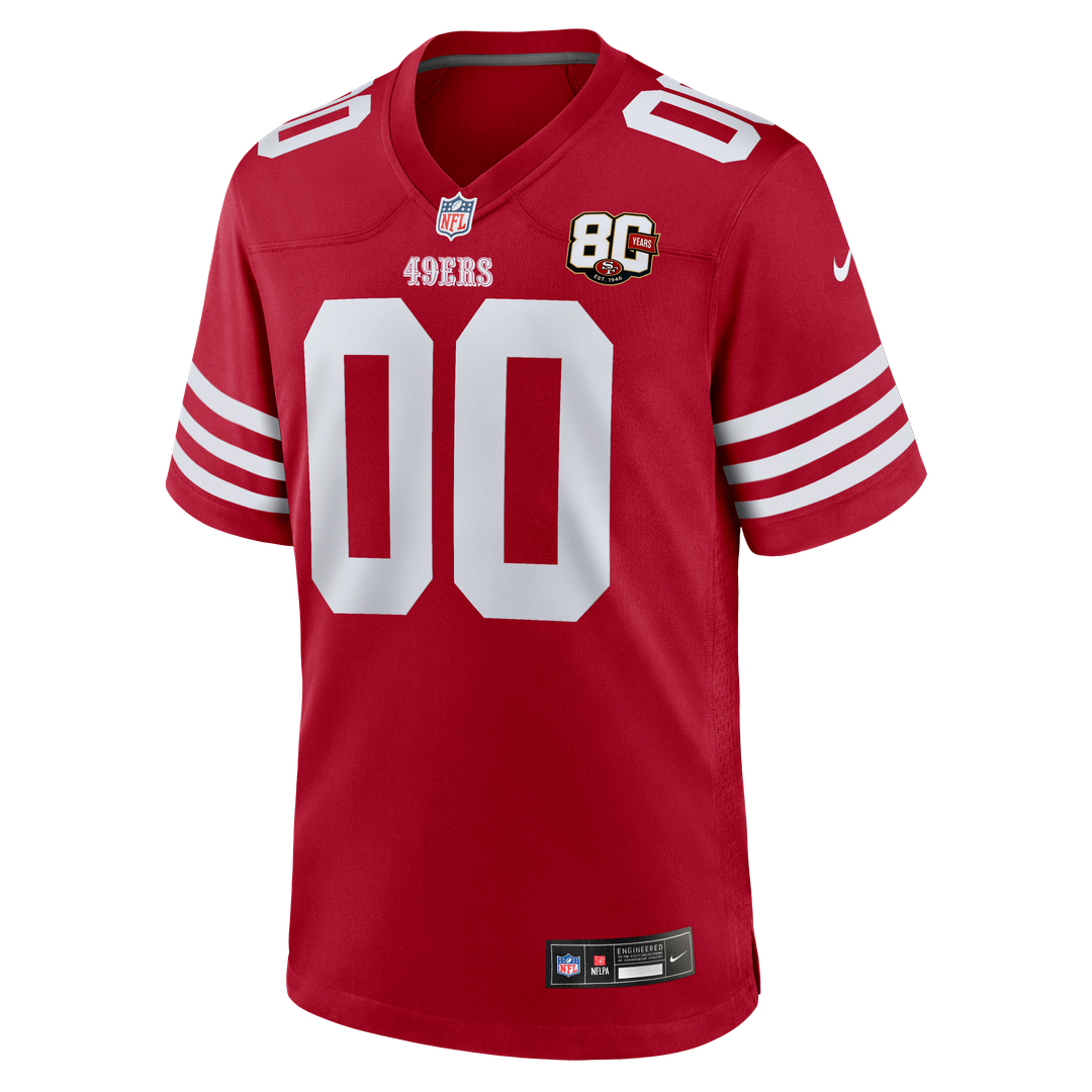 San Francisco 49ers Nike Scarlet 80th Anniversary Custom product image 12
