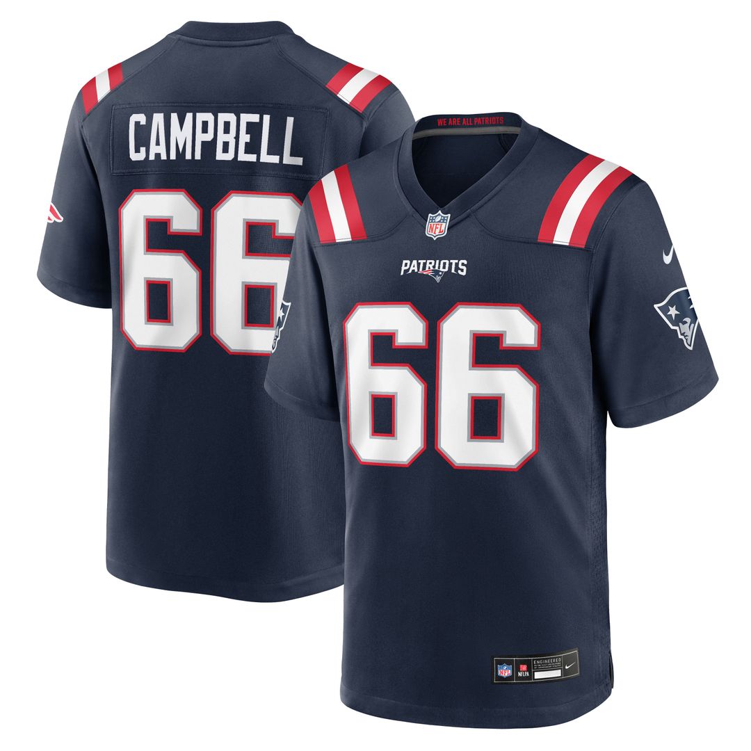 New England Patriots Will Campbell Nike Navy Game Jersey product image 1