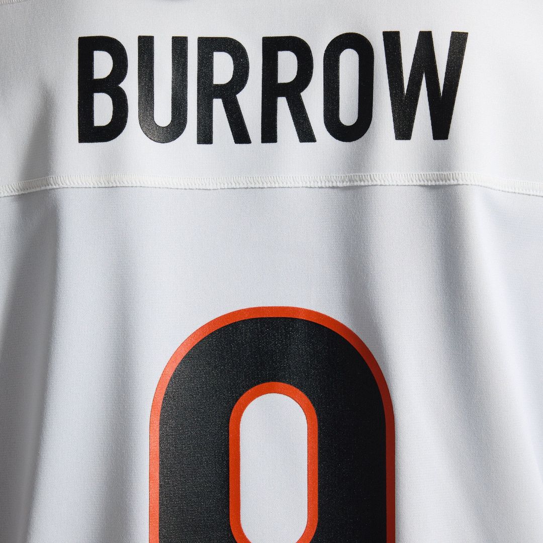 Cincinnati Bengals Joe Burrow Nike White Game Jersey product image 12