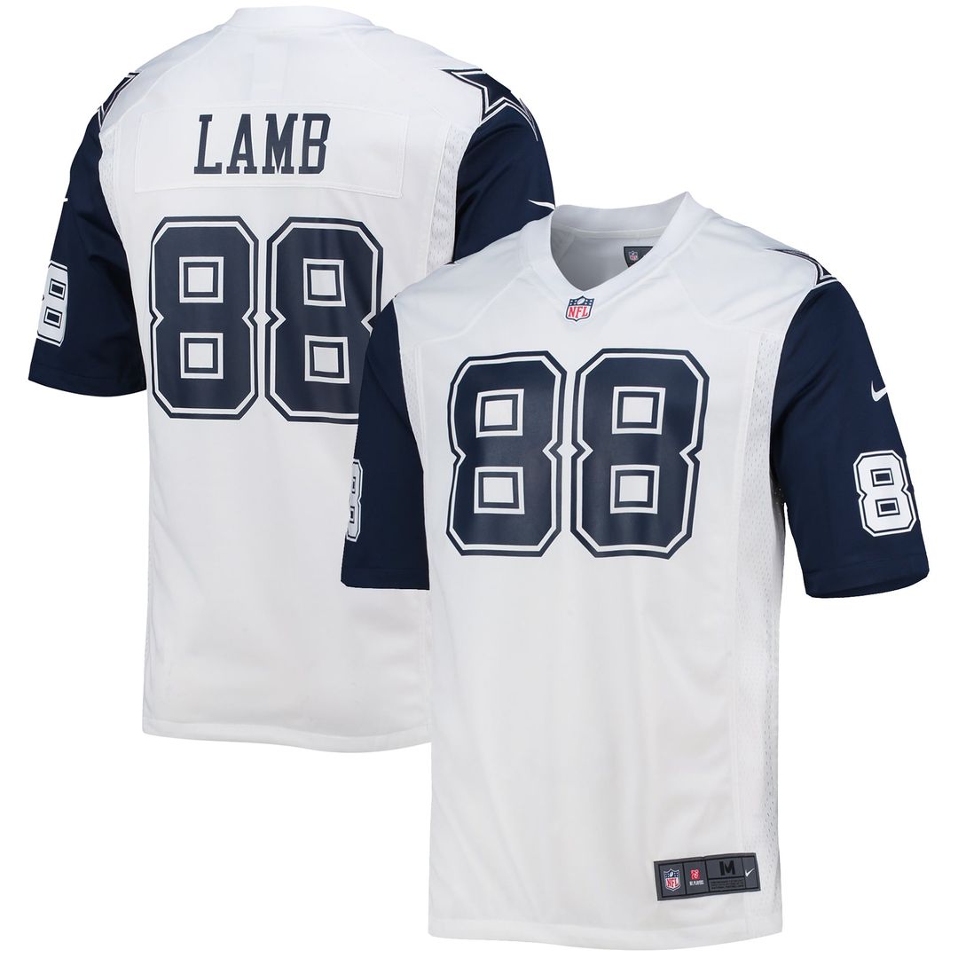 Dallas Cowboys CeeDee Lamb Nike White Alternate Game Team product image 4