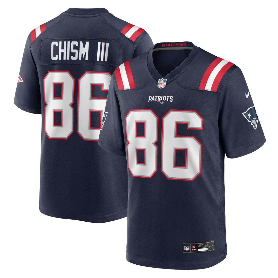 New England Patriots Efton Chism III Nike Navy Game Jersey product image 1