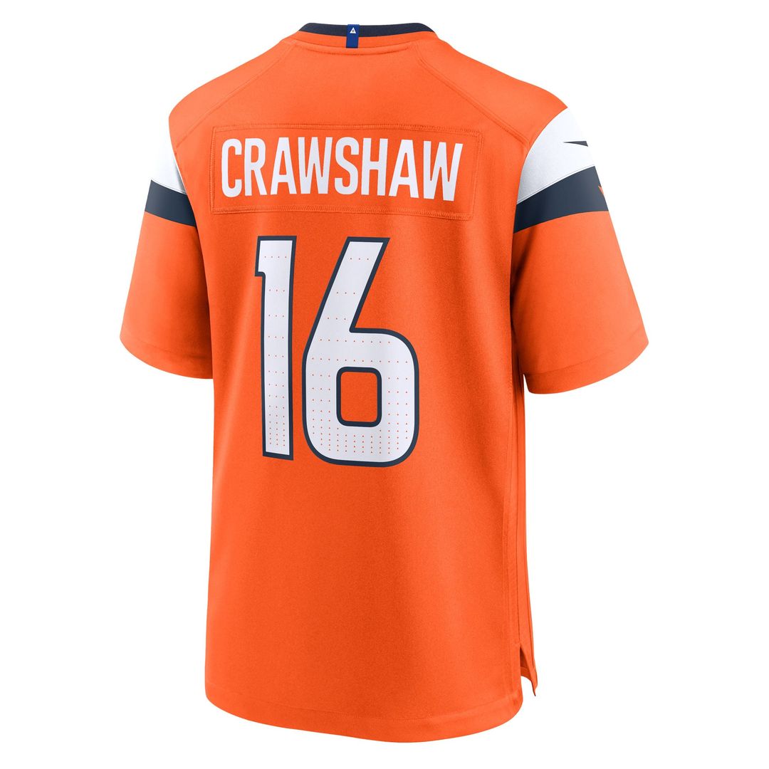 Denver Broncos Jeremy Crawshaw Nike Orange Game Jersey product image 3