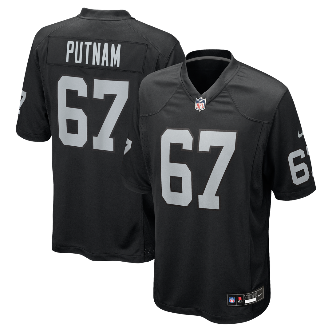 Las Vegas Raiders Will Putnam Nike Black Game Jersey product image 1