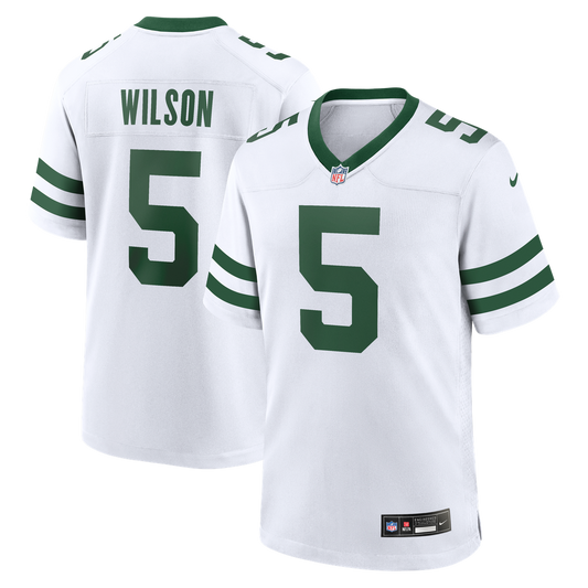 New York Jets Garrett Wilson Nike Legacy White Game Jersey product image 1