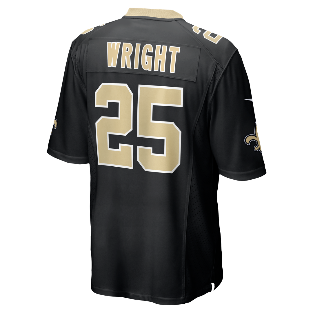 New Orleans Saints Rejzohn Wright Nike Black Game Jersey product image 3