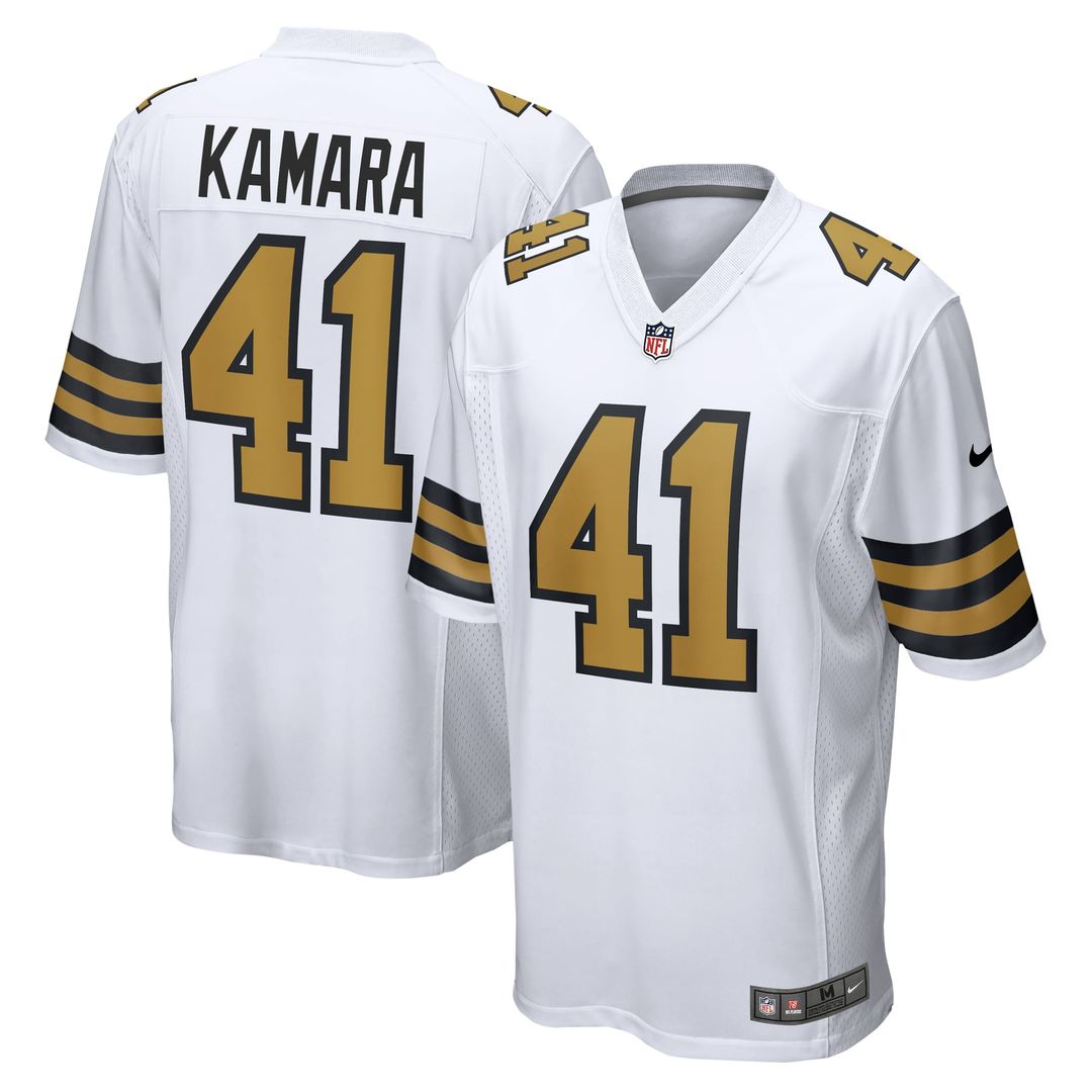 New Orleans Saints Alvin Kamara Nike White Alternate Game product image 4