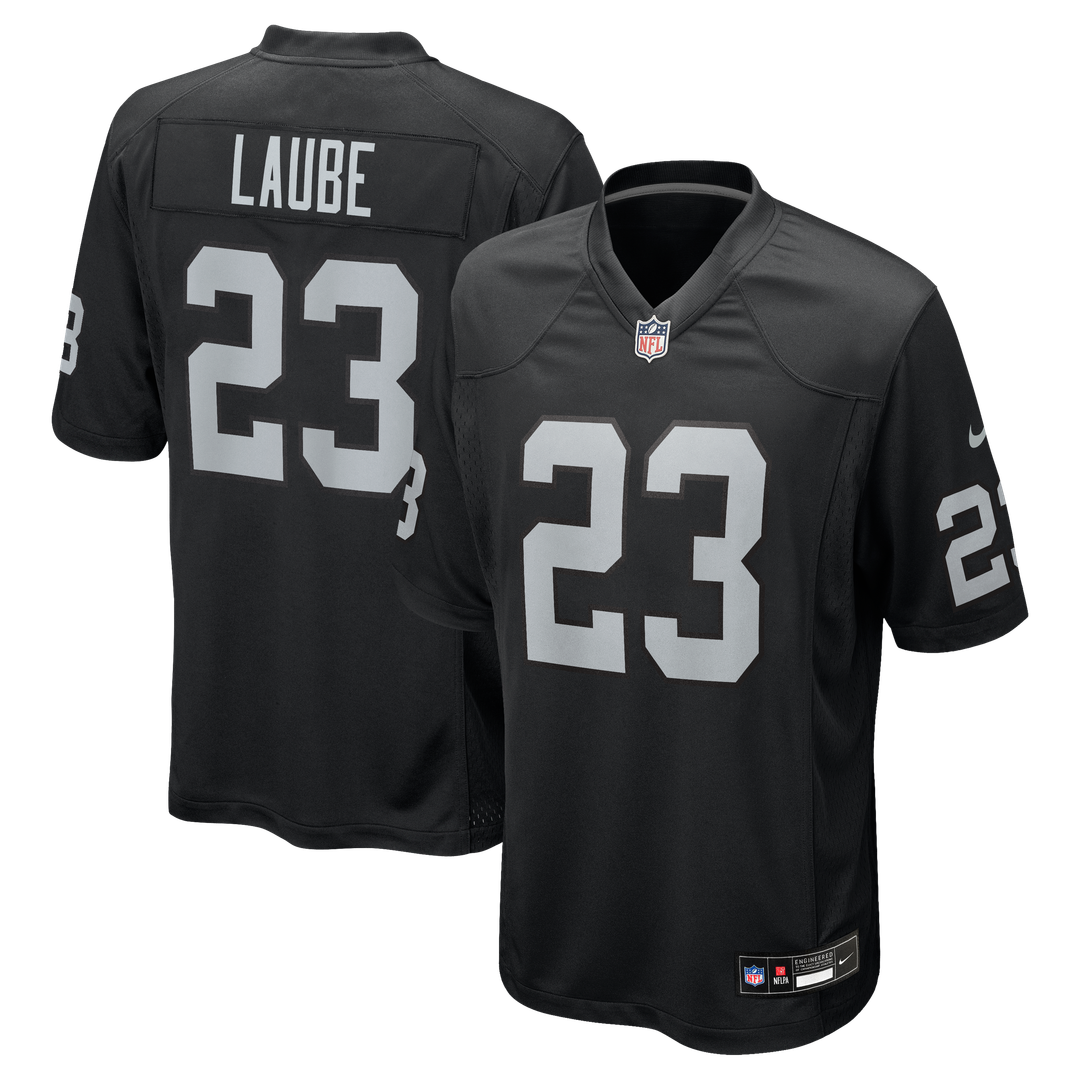 Las Vegas Raiders Dylan Laube Nike Black Game Jersey product image 1