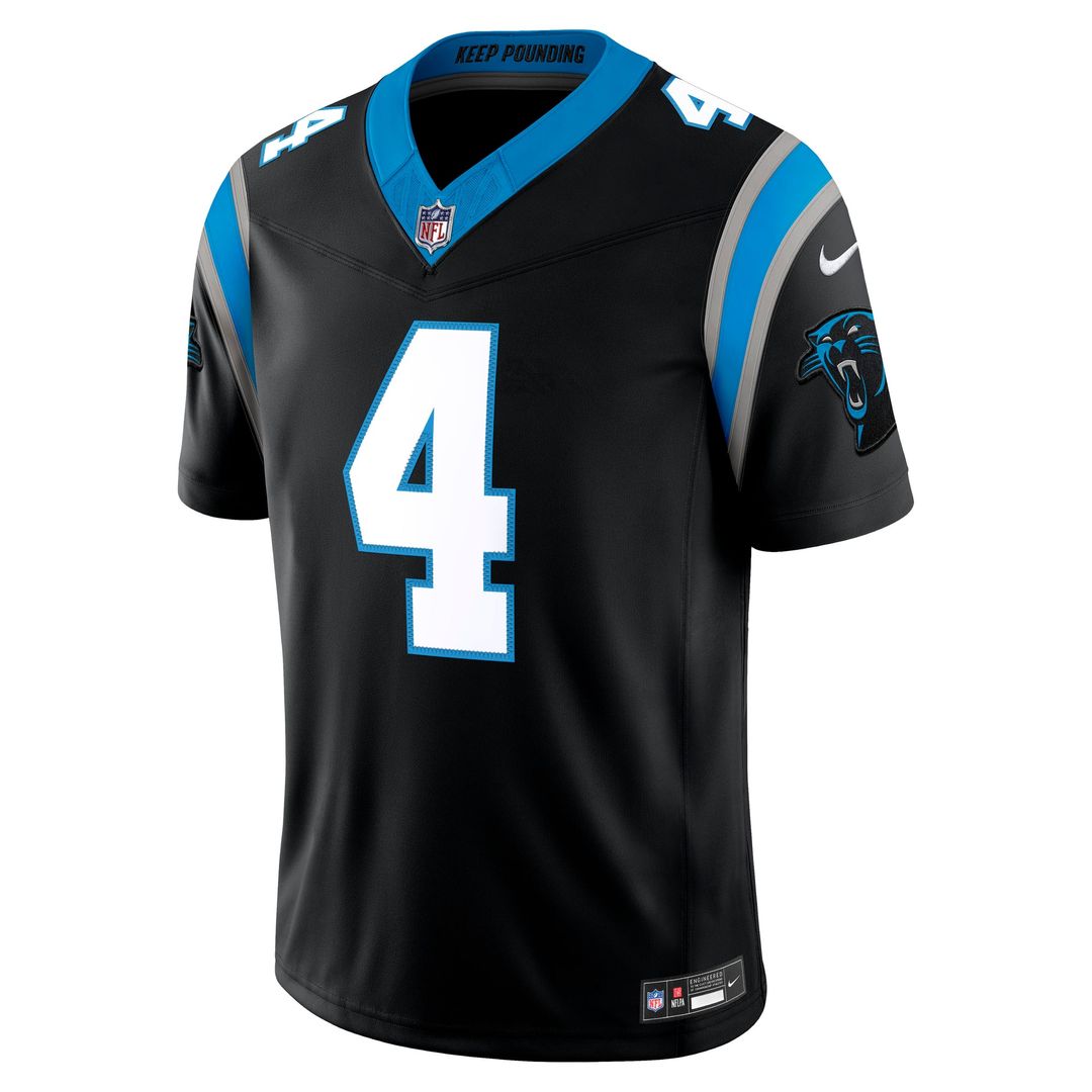 Carolina Panthers Tetairoa McMillan Nike Black Team Vapor product image 2