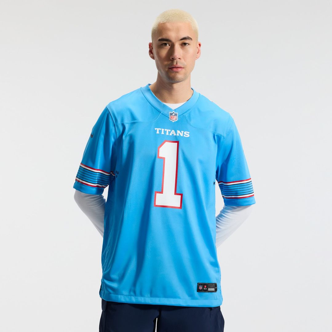 Tennessee Titans Cameron Ward Nike Light Blue Game Jersey product image 2