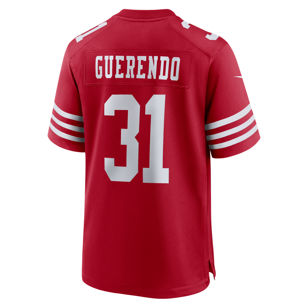 San Francisco 49ers Isaac Guerendo Nike Scarlet Game Jersey product image 3