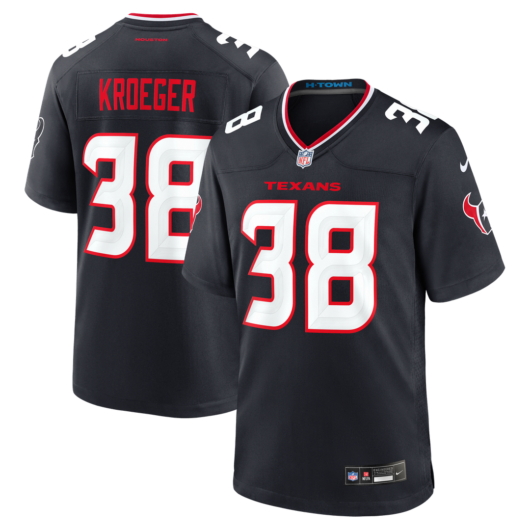 Houston Texans Kai Kroeger Nike Navy Game Jersey product image 1