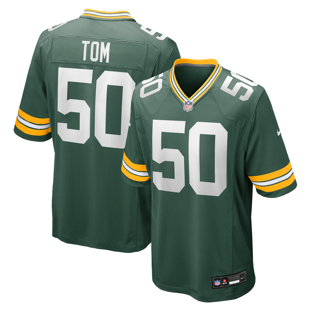 Green Bay Packers Zach Tom Nike Game Jersey product image 1