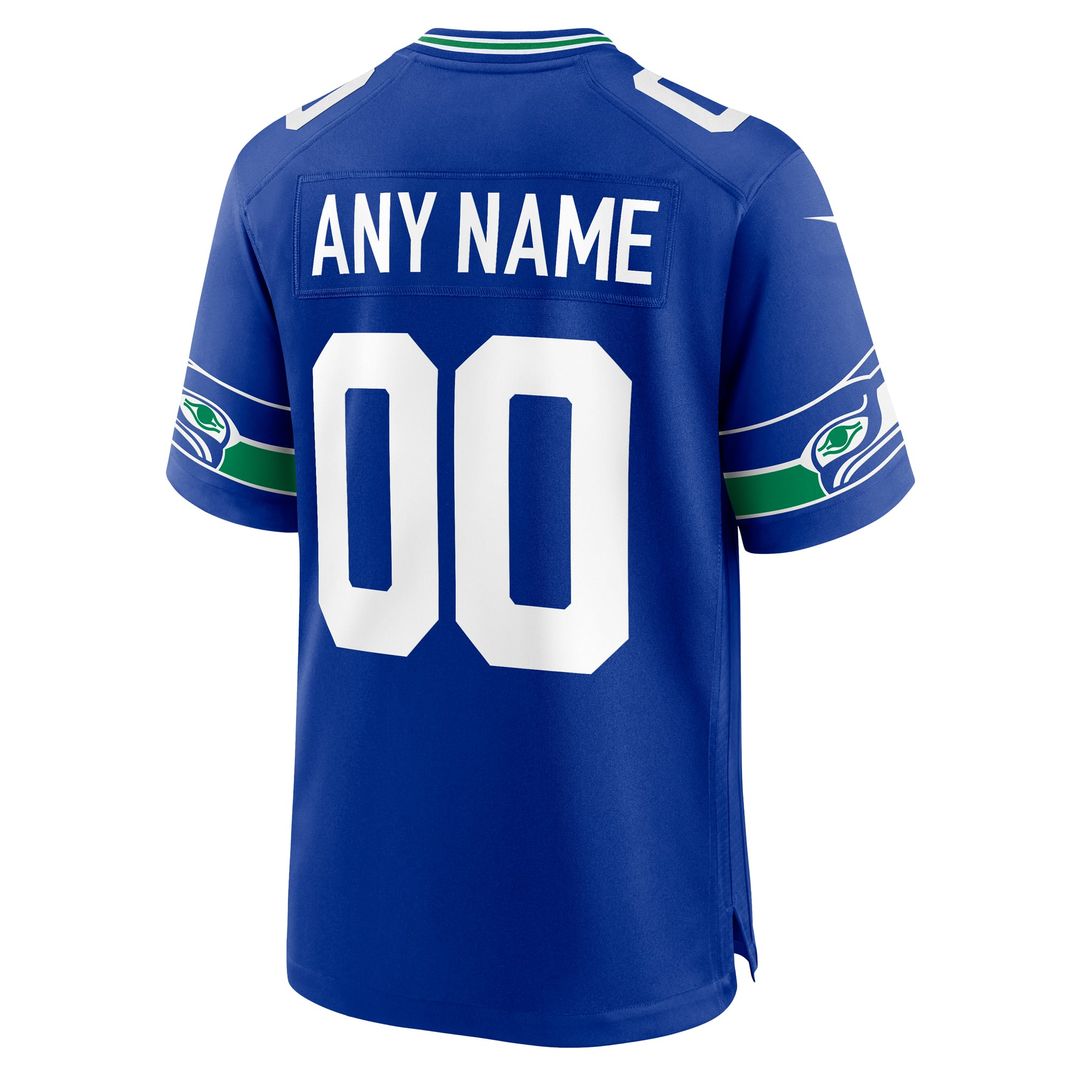 Seattle Seahawks Nike White Custom Jersey product image 15