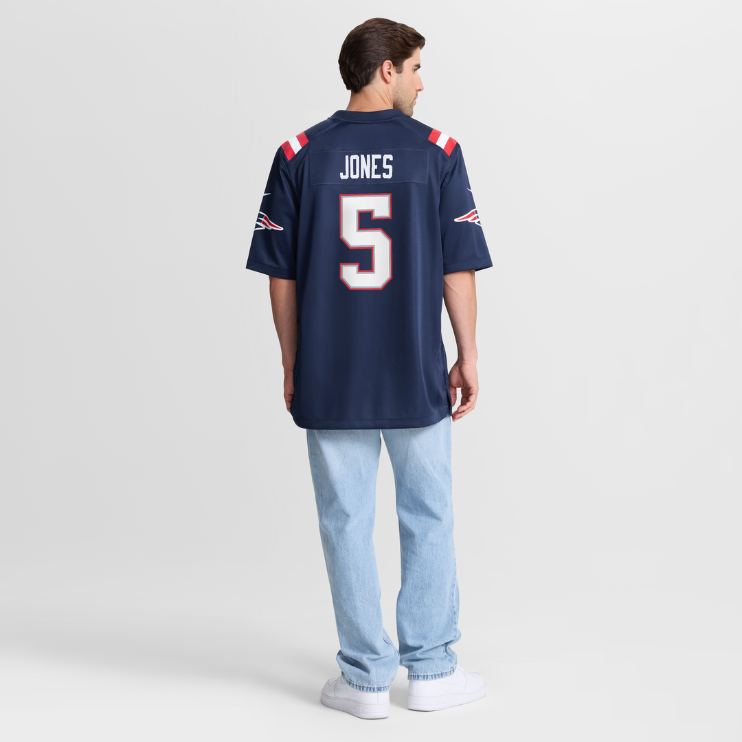 New England Patriots Dre'Mont Jones Nike Navy Game Jersey product image 3