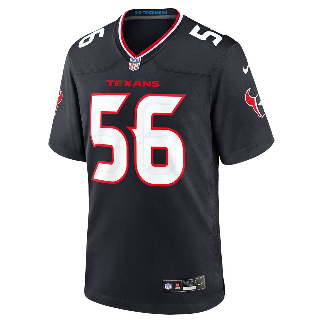 Houston Texans Jamal Hill Nike Navy Game Jersey product image 2