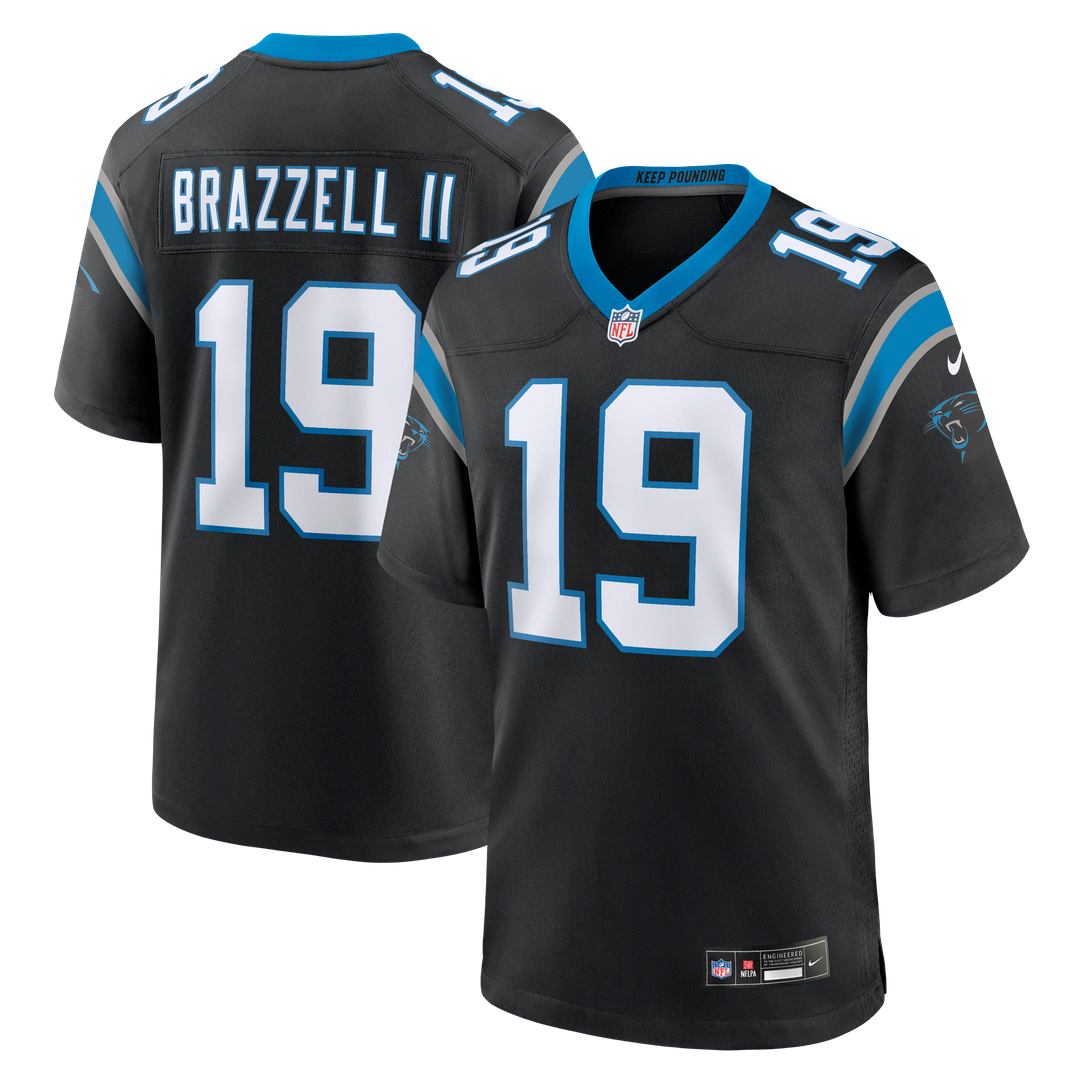 Carolina Panthers Chris Brazzell II Nike Black Game Jersey product image 1