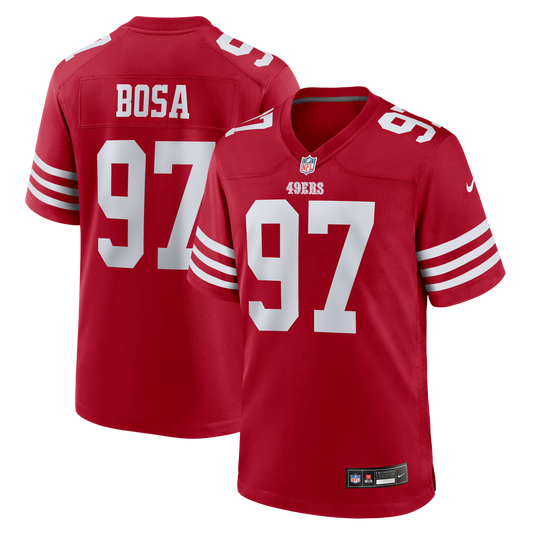 San Francisco 49ers Nick Bosa Nike Scarlet Game Jersey product image 1