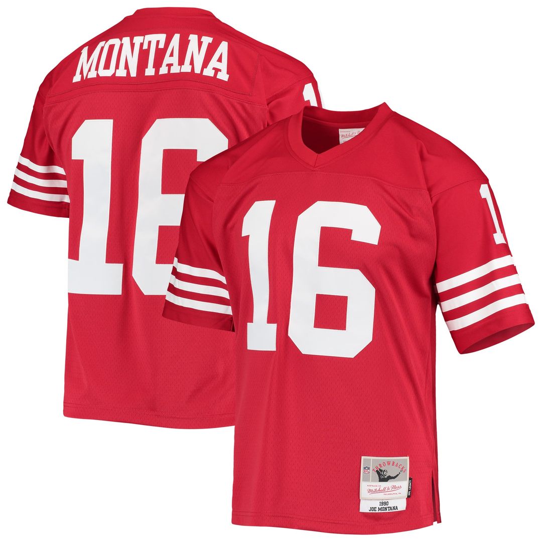 San Francisco 49ers Joe Montana Mitchell & Ness White 1990 product image 7