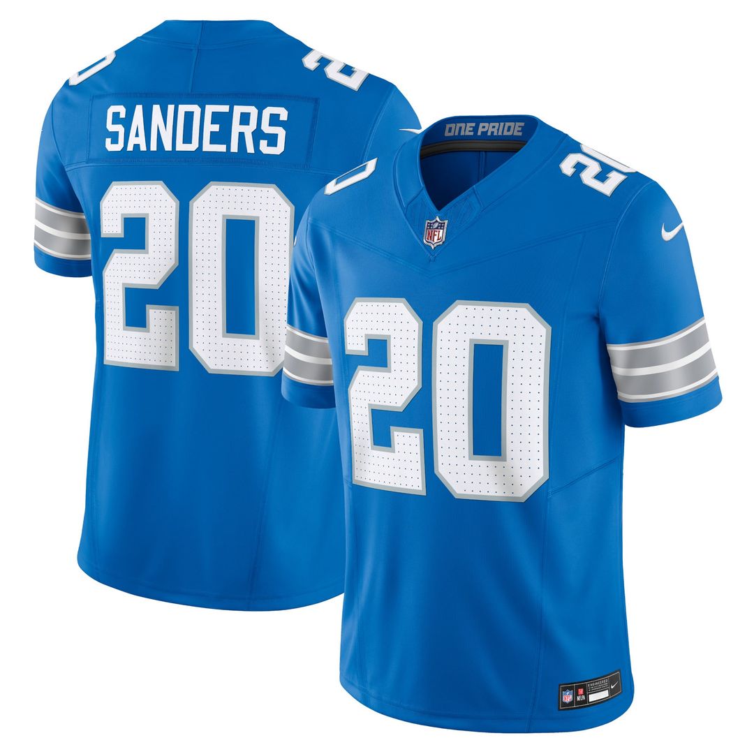 Detroit Lions Barry Sanders Nike Blue Vapor FUSE Limited product image 1