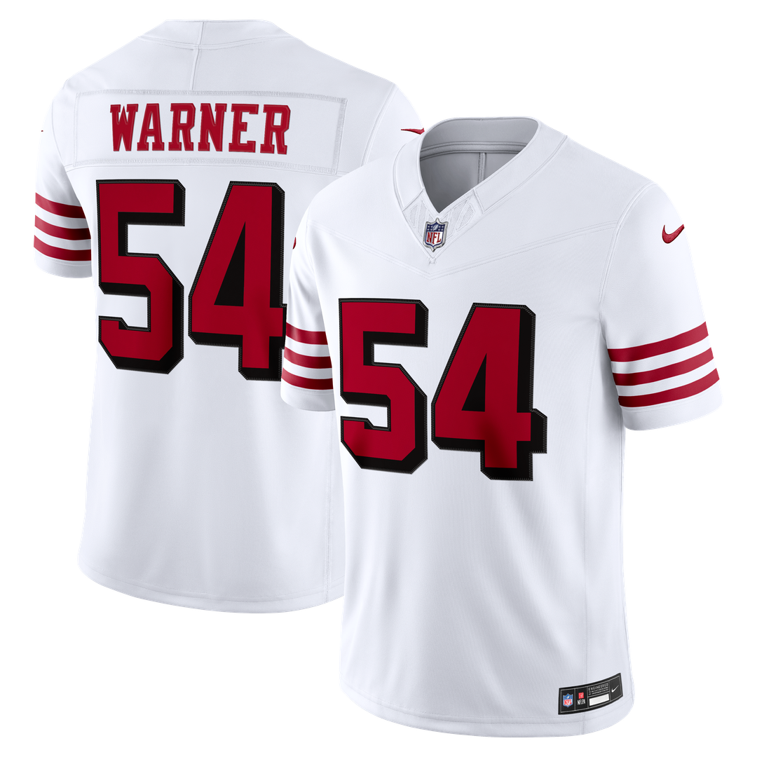 San Francisco 49ers Fred Warner Nike White Alternate Vapor product image 4