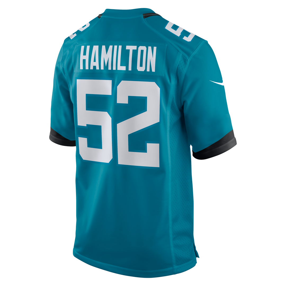 Jacksonville Jaguars DaVon Hamilton Nike Teal Game Jersey product image 3
