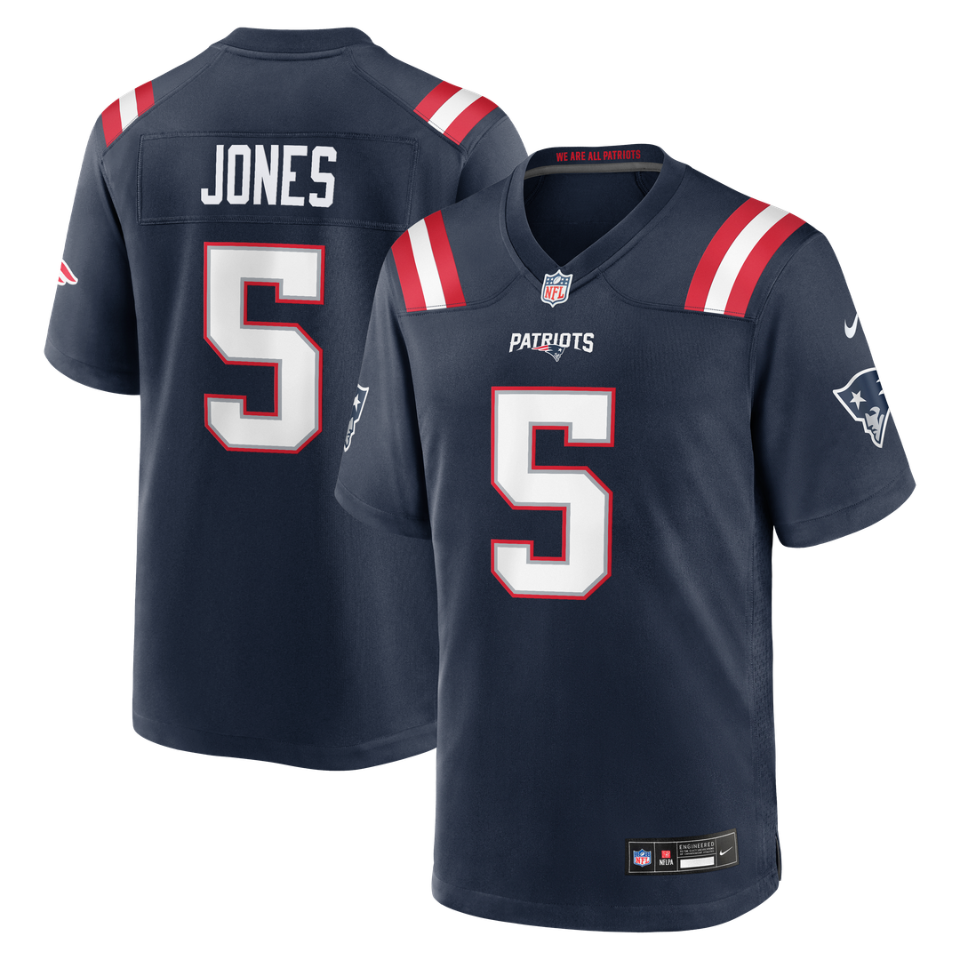 New England Patriots Dre'Mont Jones Nike Navy Game Jersey product image 1