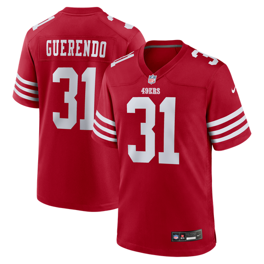 San Francisco 49ers Isaac Guerendo Nike Scarlet Game Jersey product image 1