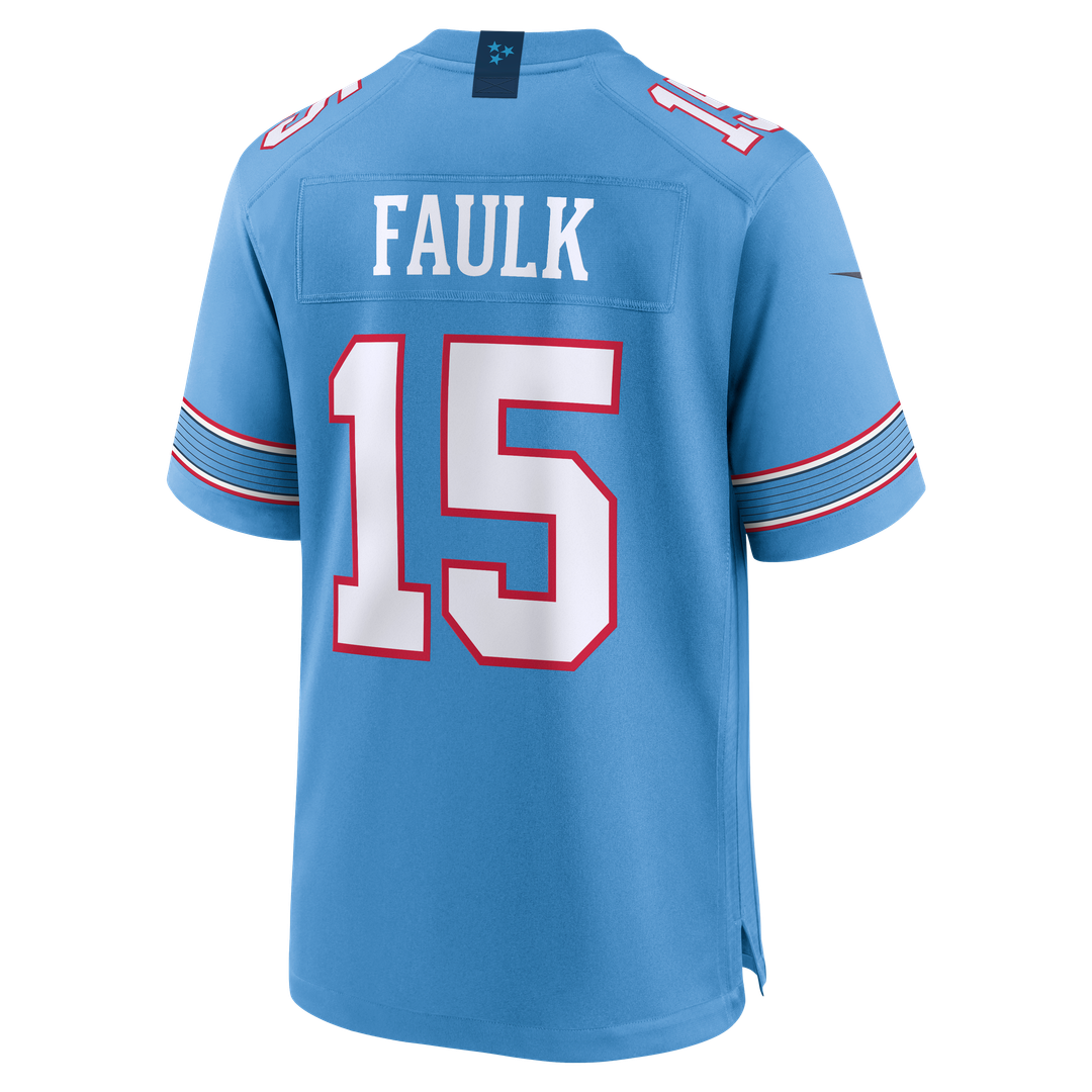 Tennessee Titans Keldric Faulk Nike Light Blue Game Jersey product image 3