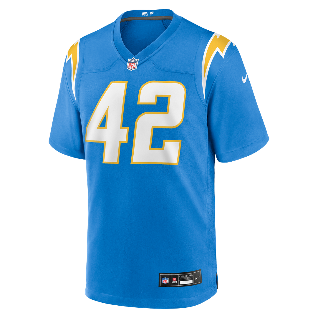 Los Angeles Chargers Tucker Fisk Nike Powder Blue Game product image 2