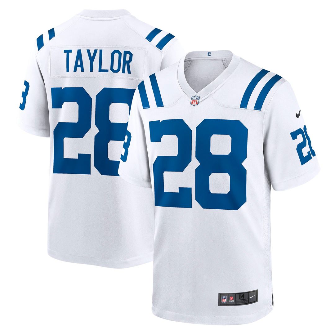 Indianapolis Colts Jonathan Taylor Nike White Game Jersey product image 1
