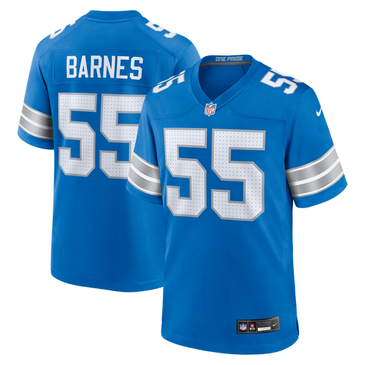 Detroit Lions Derrick Barnes Nike Blue Game Jersey product image 1